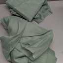 NICETOWN Voile Sheer Forest Green Curtains for Bedroom, Grommet Airy & Lightweight Sheer Window Treatments Light Filtering Drapes for Farmhouse, W54 x L84, 2 Panels