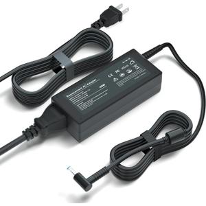 45W Laptop Charger Replacement for HP Stream 11 13 14,19.5V2.31A Notebook Power Supply for Pavilion Touchsmart, Elitebook Folio,Zbook 14u 15u,Pavilion x360,Spectre Ultrabook, Ac Adapter Blue Tip