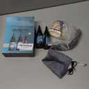 Akisey UV Resin Kit with Light, 100g UV Resin with Rechargeable 395NM UV Flashlight, Fast Curing in Seconds, UV Glue Adhesive for Bonding Jewelry, Plastic, Glass Repair, w/Mat, Gloves, Storage Bag