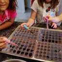 Juome Gummy Skull Silicone Candy Molds, 2 Pack Mini Skull Gummie Chocolate Molds with Dropper for Halloween Gummies, Candies, Jello, Chocolate (80 Cavities)