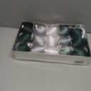 3.15 Inch Satin Christmas Tree Ornaments15 Pcs Velvet Christmas Balls Bulk Set Plastic Shatterproof Xmas Hanging Ornaments Decorations for Tree Garland(Green Silver White)