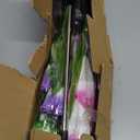 Solar Garden Lights Waterproof, 3 Pack Solar Flowers Lights Includes Lily Rose Delphinium, Gardening Gifts for Mom Grandma Women, 7-Color Changing Outdoor Decor for Garden Yard Patio Lawn (Daylight-Purple)