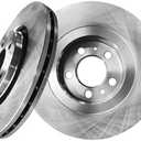 PM Auto Front 280mm Brake Disc Rotors Compatible With 1998-2010 Volkswagen Beetle