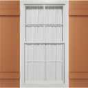 14"W x 51"H Mid-America Vinyl, Standard Size Four Board Joined Shutters, w/Installation Shutter-Lok's & Matching Screws (Per Pair), 471 - Treated Cedar