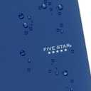 Five Star Spiral Notebook + Study App, 5 Subject, College Ruled Paper, 8-1/2" x 11", 200 Sheets, Fights Ink Bleed, Water Resistant Cover, Pacific Blue (73635)
