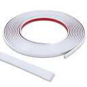 2 x Lunghaa Peel and Stick Matte White Finish Molding Trim, 393.7" x 0.31" Flexible Decoration Strip for Wall, Tile Edge, Mirror, Cabinet, Furniture and DIY Home Decor