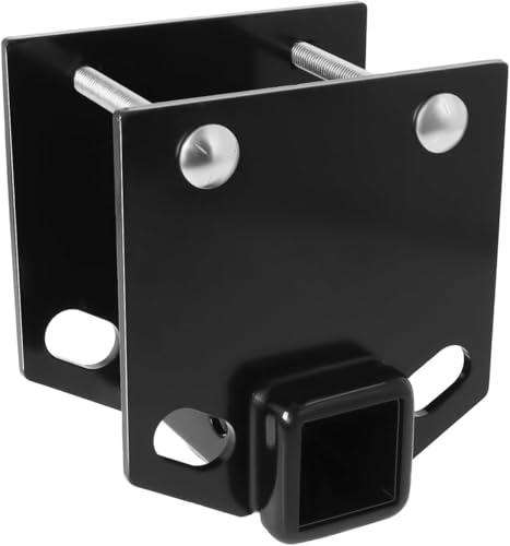 RV Bumper Hitch Receiver 2 Inch Adapter, 3500 lbs Rated, Fits 4 x 4 Inch Square RV Bumpers, Bolt-On Trailer Hitch for Bike Racks, Cargo Carrier, Camper Accessories (Not for Towing)