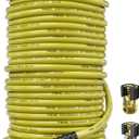 POHIR 100ft Pressure Washer Hose 3/8" 4800 PSI, Power Washer Hose with 3/8 Quick Connect, Hot & Cold Water Hose Max 248F, Commercial Industrial Grade Steel Wire Braided Kink Proof Extension Hose