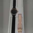 KEEPONFIT Smart Watch for Men/Women Android & iPhone, 1.27" Touch Screen Fitness Tracker with Answer/Make Calls, IP68 Waterproof Heart Rate/Sleep/SpO2 Monitor, Pedometer, 100+ Sport Modes (Black Pink)