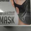 Sparthos High Altitude Mask - Simulate High Altitudes - for Gym, Cardio, Fitness, Running, Endurance and HIIT Training [16 Breathing Levels] (Midnight Black)