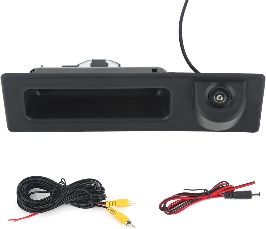 HD 1280x720p Rear View Camera, Trunk Handle Rear View Reverse Backup Camera Compatible with BMW Vehicle F Series 3/4/5 X3 X4 F30 F32 F10 F11 F25