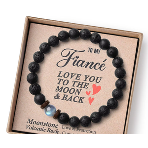 Christmas Gifts for Boys/Men-Love/Strength-Natural Gemstone Bracelet for Son Grandson Dad Boyfriend Husband Brother Nephew Uncle