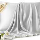 100% Pure Mulberry Silk Pillow Cases - 6A Luxury Silk Pillowcase for Hair and Skin Anti-Wrinkle, Cooling & Smooth, Hidden Zipper Pillowcases for Sleeping Women (Gray, Standard)