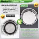 51mm 3 Ear Portafilter for DeLonghi EC680/EC685 - Stainless Steel Dual Spout Handle with Precision Basket,Siam Rosewood Grip