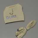 Reflective Letter Chest Back Traction Rope Pet Outdoor Walking Leash for Dog Kitten Puppy Anti-Escape Accessories, Size M