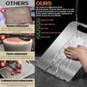 Titanium Cutting Board Set of 3, Titanium Cutting Boards for Kitchen, 100% Double Sided & Food-Grade Titanium Cutting Boards, Dishwasher Safe, Suitable for Separate Raw and Cooked Food (M+L+XL)