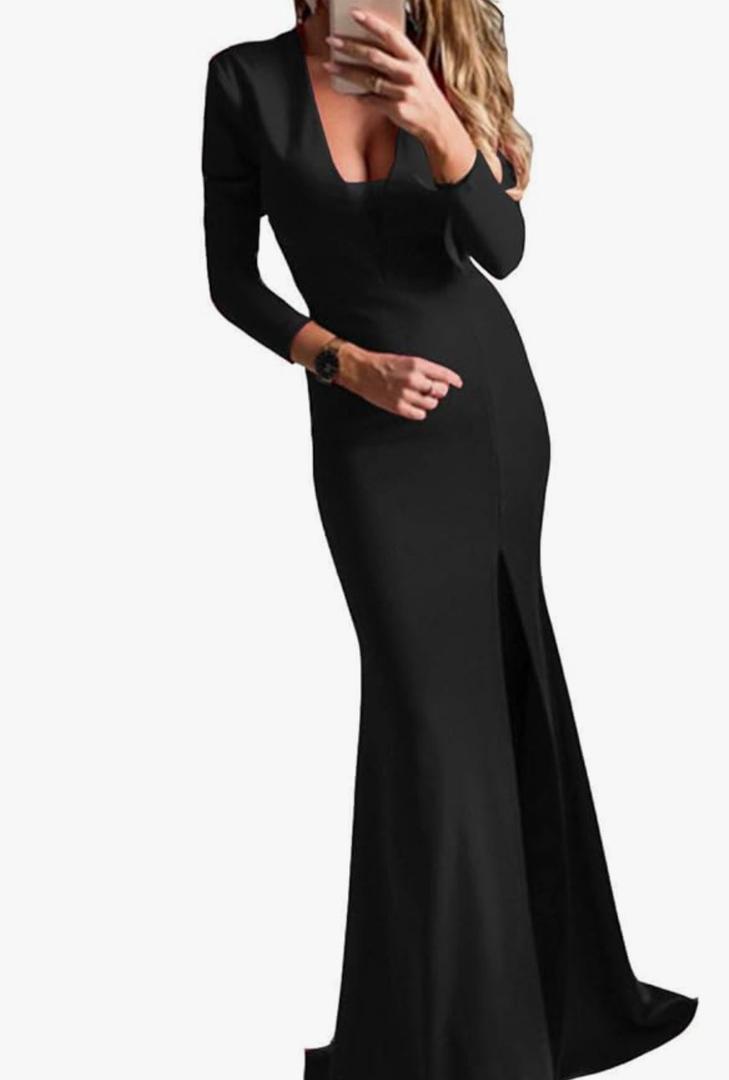 Women'sLong Sleeves Prom Dress Formal Evening Gown Size Medium