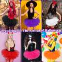 Sarfel Tutu for Women Adults 5 Layerd Tutu Skirts for Women Fluffy Skirt (Orange)