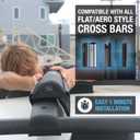 Ho Stevie! Surfboard/SUP Aero Roof Rack Pads (Set of 2 Pads, 28" or 17") for Cars with Crossbars (28")