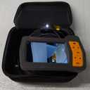 Triple Lens Sewer Camera with 50ft, 5" IPS Screen Borescope with Light, 1080P HD Endoscope IP67 Drain Pipe Snake Drain Camera, 32G Card Semi-Rigid Cable for Plumbing Inspection + Case