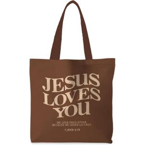 Christian Canvas Tote Bag, Religious Bible Portable Travel Bag canvas bag