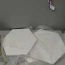 Urban Deco Cylinder Stands for Party, Set of 3 Gold Metal Hexagon Cake Pedestal Stand with Marbled Countertop, Flower Plant Pedestal Stands for Display Parties Wedding Birthday Decor, 3PCS, Gold