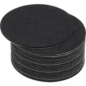 PATIKIL 4 Inch Diameter Lamp Base Felt, 20Pack 2mm Thickness Round Soft Adhesive Non-Slip Anti-Scratch Backed Felt for Lamp Furniture DIY Craft, Black