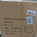 Portable Travel Toilet, with Detachable Inner Bucket and Toilet Paper Holder, for Camping Boat, Hiking, RV, Bedroom and Living Room