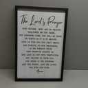 The Lords Player Rustic Bible Verse Framed Wall Art, 16''24'' Vintage Positive Religious Christian Saying Sign for God Jesus Christ Prayer, Narrow Holy Inspirational Catholic Scripture Decor (zhu Black)