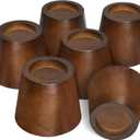 Sopicoz Wooden Furniture Risers 2 Inch Tapered Bed Risers Set of 6, Heavy Duty Wood Bed Lifts Risers for Table, Sofa, Couch, Desk, Dresser