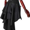 COSDREAMER Steampunk Women's Skirts Waist Belt for Women Ruffles Pirate Corset Costumes (Medium, Black)