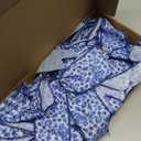 24pcs Pre-Tied Blue Bows with Twist Ties Spring Chinoiserie Blue Bow for Wreath,Blue and White Floral Wired Edge Ribbon Bows,for Front Door Spring Party for Gift Wrapping, Wedding Party