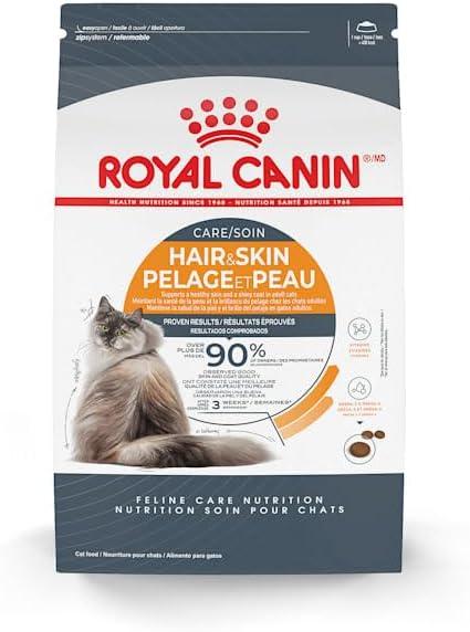 ROYAL CANIN Feline Care Nutrition Hair & Skin Care Adult Dry Cat Food, 6 lbs. (BBD OCT 15, 2025)