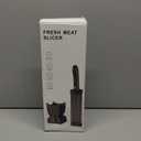 Fresh Meat Slicer, Cleaver Kitchen Knife Set Manual Meat Slicer for Beef Pork, Adjustable Thickness 2mm or 4mm, Manual Jerky Slicer for Home Cooking BBQ Hot Pot(COLOR:Black)