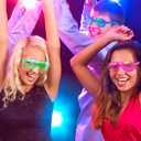 Honoson Light Up Glasses LED Cats Headband Rabbit Headband for Adults Party Favor Packs