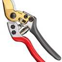 Plant Scissors, Small Garden Pruning Shears Heavy Duty, Hand Pruners For Gardening, Flower Scissors (Red Grey)