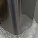 Bathroom Bin, 1.3 Gallon Stainless Steel Pedal Bin Waste Bin with Lids, Slow Drop Closing Slim Rubbish Bin Pedal Waste Basket for Bathroom, Kitchen, and Office (5L, Silver)