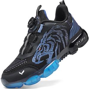 Kids Sneakers Boys Girls Running Tennis Shoes Athletic Sports Casual (7 Big Kid, Black/Royal Blue-8160-1) Size 40
