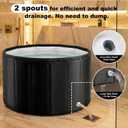 Portable Bathtub for Adults 41.3x26" Foldable Ice Bath Tub for Shower Bathroom Collapsible Cold Plunge Bathtub