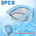 3 Pack Oversized Pool Noodle Chair-Allowed 3 Noodles-Pool Float Chairs Adult Kid Size Swimming Pools Noodles Floating Mesh Chair Sling Mesh Chair for Summer Pools Floaties(Noodle Not Included)