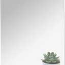 DARENYI 16"x12" Acrylic Mirror Sheet, Flexible Non Glass Body Mirror Tiles Large Self Adhesive Mirror Stickers for Bathroom Bedroom Home Wall Decor (1pc)