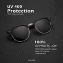 KALIYADI Polarized Sunglasses for Men and Women Semi-Rimless Frame Driving Sun glasses UV Blocking