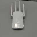 2026 WiFi Extender Signal Booster - 2.4GHz 300Mbps WiFi Booster for Home, Covers Up to 10999 Sq. Ft, Easy Setup, Ethernet Port & Access Point, Stable Internet Performance with 80+ DevicesWhite