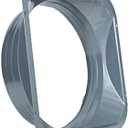 Square Base Pipe Connection Flange Metal Square to Round Interface Straight Pipe Flange for Heating Cooling Ventilation System 8 inch (7.80inch)