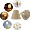 Small Lamp Shade Chandelier Shades Set of 3Fabric Lampshade for Wall LampChandelier ShadesSmall Table LampsFor Cutting Edge Bulbs, Clip-on Fitter Lampshade3" X 6" X 5"