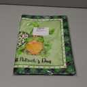 12x18 Inch St Patricks Day Placemats,Green Placemats,Place Mats Set of 4,Shamrock Placemat,St Patricks Day Decorations for Table,Washable Place Mats for Party Kitchen Dining Decoration