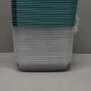 Qinyoung 18 Pcs 33 Oz/ 4 Cups Plastic Food Storage Containers with Lids Portion Box Sets with Cover Stackable Plastic Containers with Lids Microwave Freezer Dishwasher Safe (Blue)