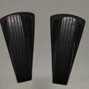 Frienda 2 Pcs Jumbo Door Stoppers Heavy Duty Door Stopper Tall up to 2inch Tall Wedge TPR Large Wedge Stackable Big Rubber Doorstop for Hotel Carpet Hardwood Concrete and Tile (Black)