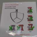 Flat Beater for KitchenAid 7QT Bowl-lift Stand Mixers, Stainless Steel Paddle Accessories for Kitchen aid, Dishwasher Safe