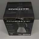 OVENTE Electric Kettle, 1.5L Borosilicate Glass Countertop Water Heater and Boiler for Coffee or Tea, BPA-Free, Auto Shut-Off, Boil-Dry Protection, Removable and Washable Spout Filter, Black KG83B